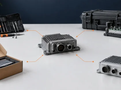 Level of Repair Analysis showing repair, depot, return and replacement options for an electronic equipment module.